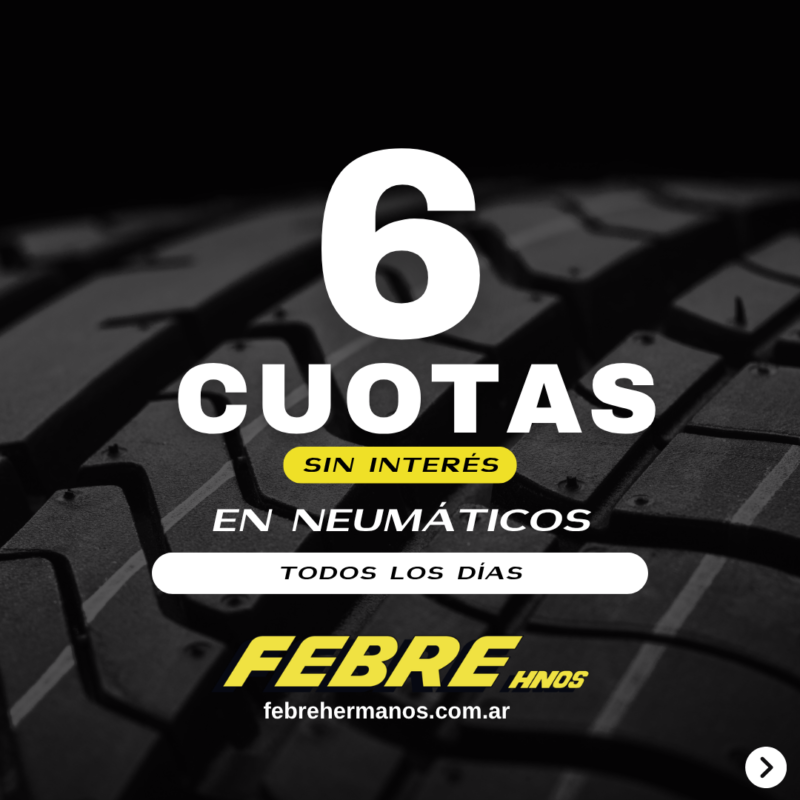 Seis cuotas sin interés