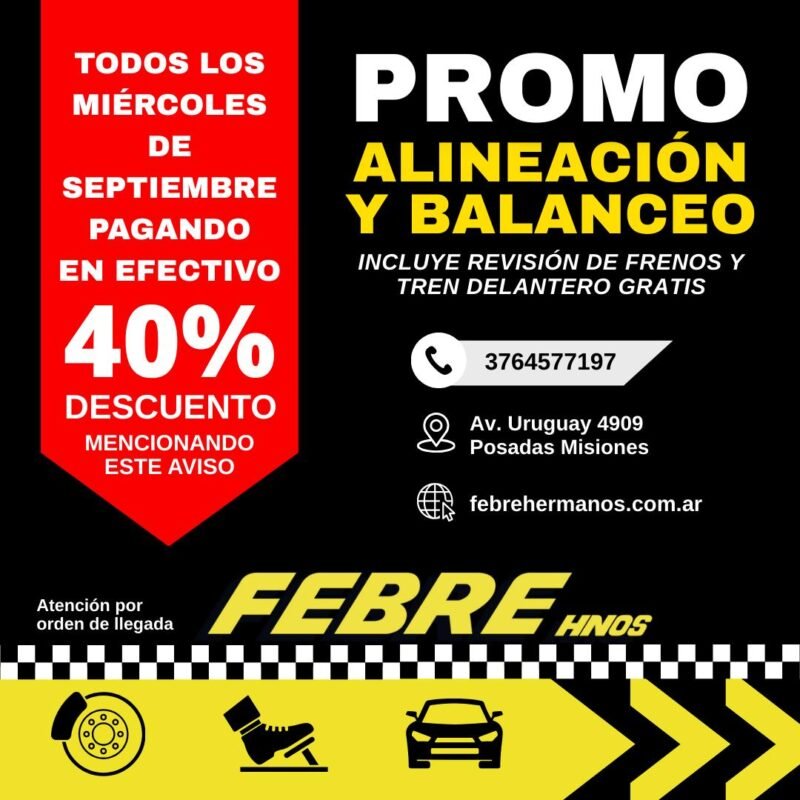 Promo alineación y balanceo